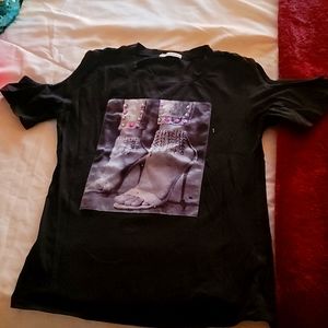 Off shoulder with image Shirt